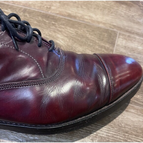 Allen Edmonds Park Avenue Oxfords Men’s 12 Burgundy Leather Cap Toe  5675 Shoes main image 8